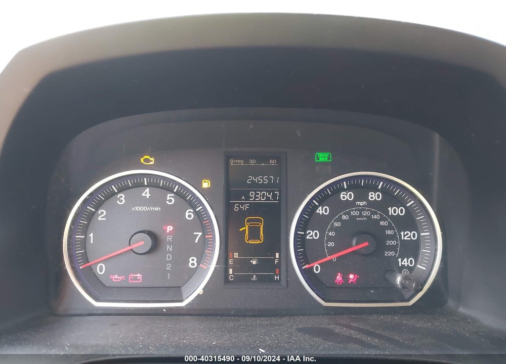2009 HONDA CR-V EX-L VIN: JHLRE38709C006438