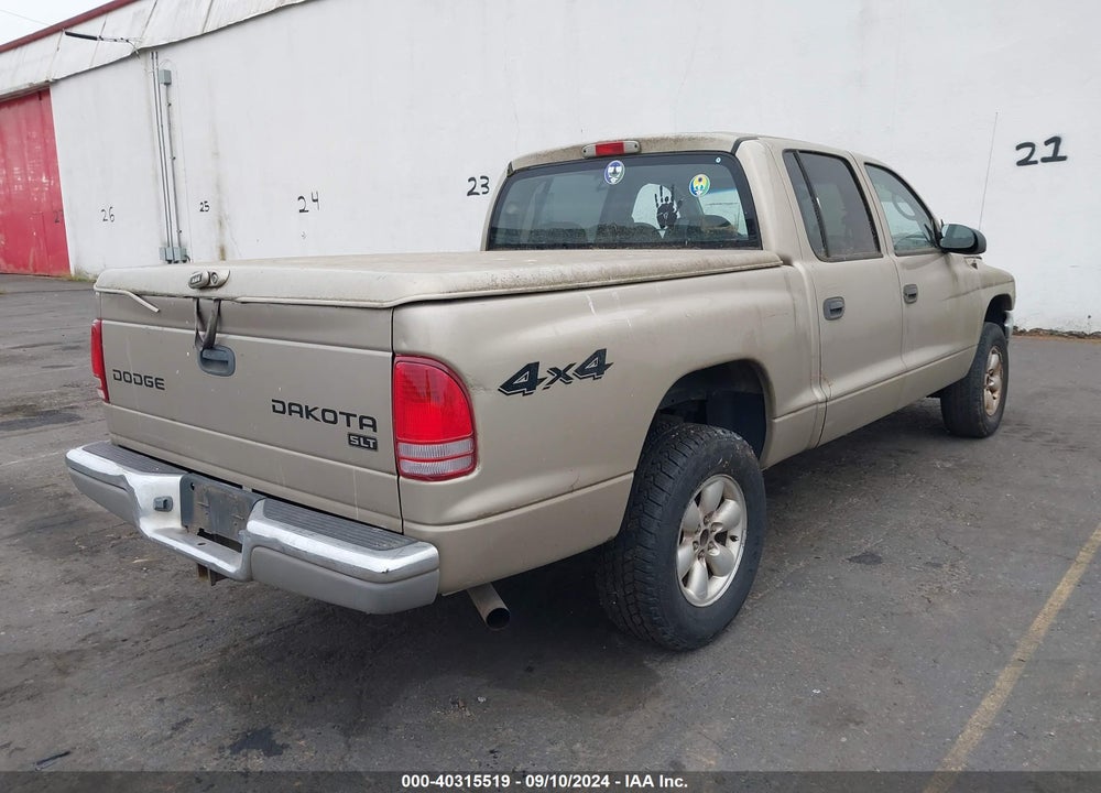 2004 DODGE DAKOTA SLT VIN: 1D7HG48K64S695693