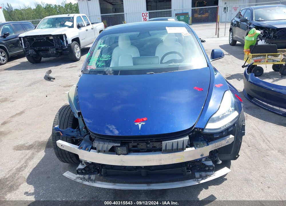 2019 TESLA MODEL 3 LONG RANGE/PERFORMANCE VIN: 5YJ3E1EB9KF450555