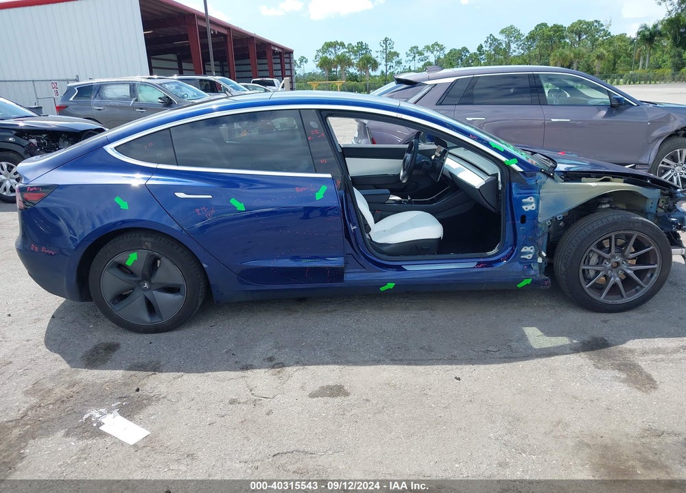 2019 TESLA MODEL 3 LONG RANGE/PERFORMANCE VIN: 5YJ3E1EB9KF450555