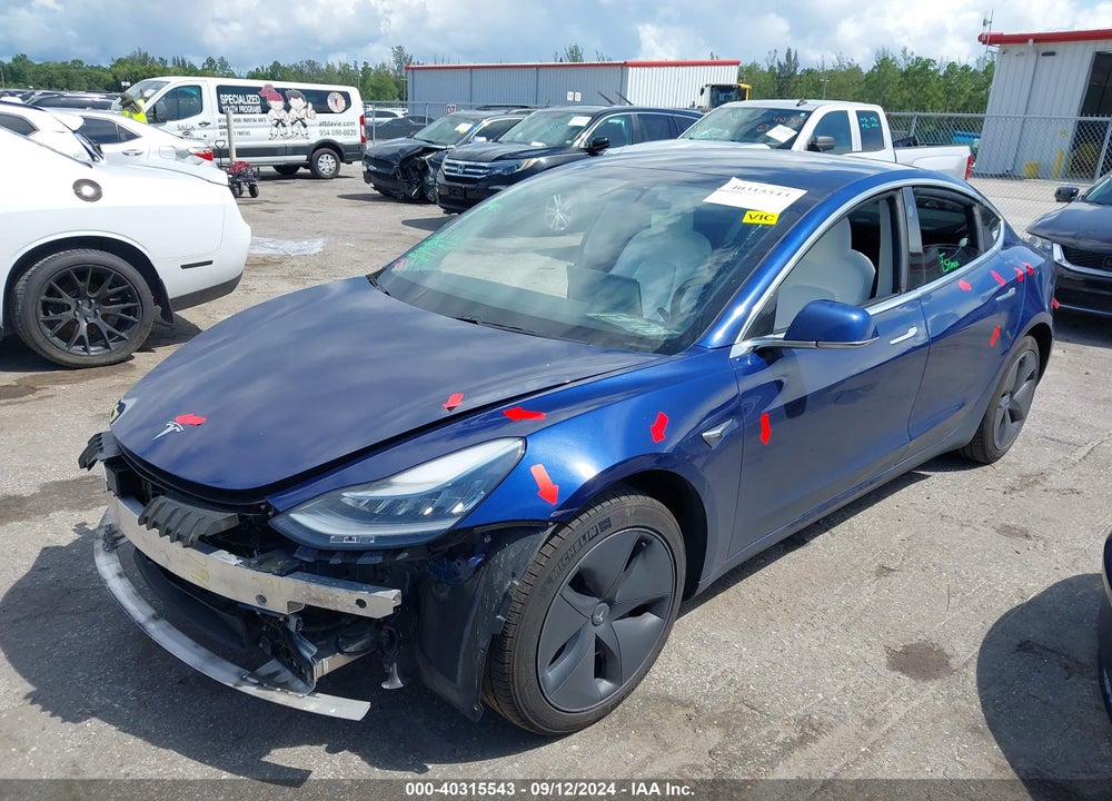 2019 TESLA MODEL 3 LONG RANGE/PERFORMANCE VIN: 5YJ3E1EB9KF450555