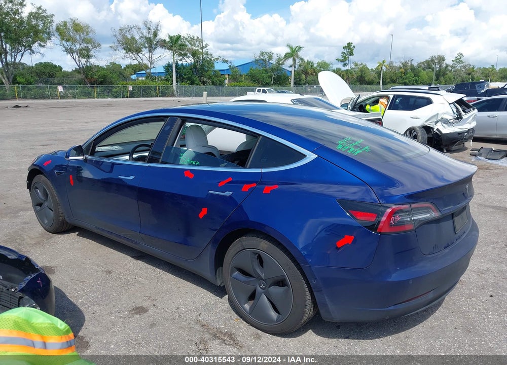 2019 TESLA MODEL 3 LONG RANGE/PERFORMANCE VIN: 5YJ3E1EB9KF450555