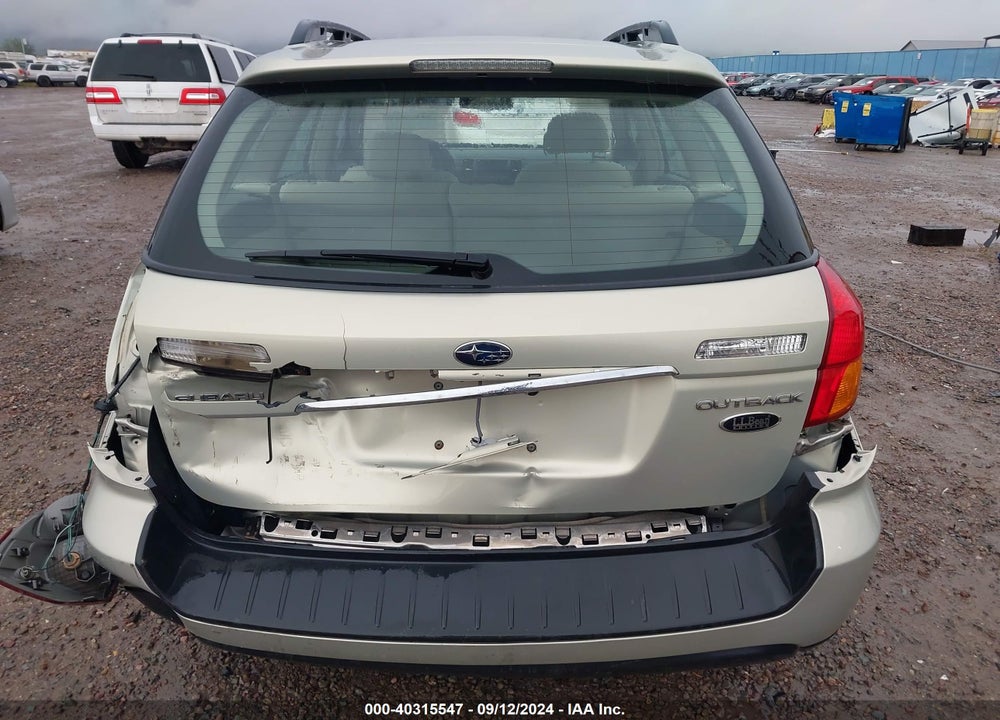 2007 SUBARU OUTBACK VIN: 4S4BP61C277343244