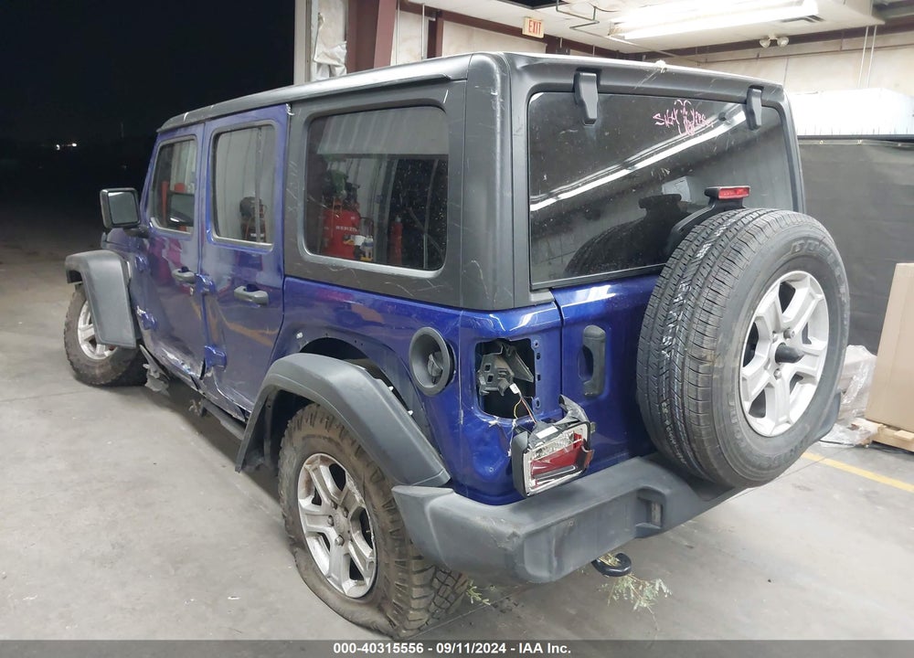 2018 JEEP WRANGLER UNLIMITED SPORT S 4X4 VIN: 1C4HJXDG4JW186978