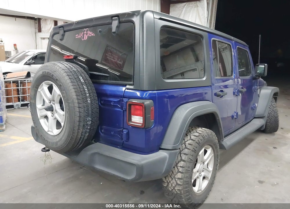 2018 JEEP WRANGLER UNLIMITED SPORT S 4X4 VIN: 1C4HJXDG4JW186978