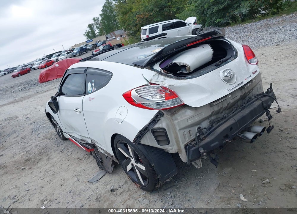 2013 HYUNDAI VELOSTER TURBO W/BLUE VIN: KMHTC6AE7DU111897