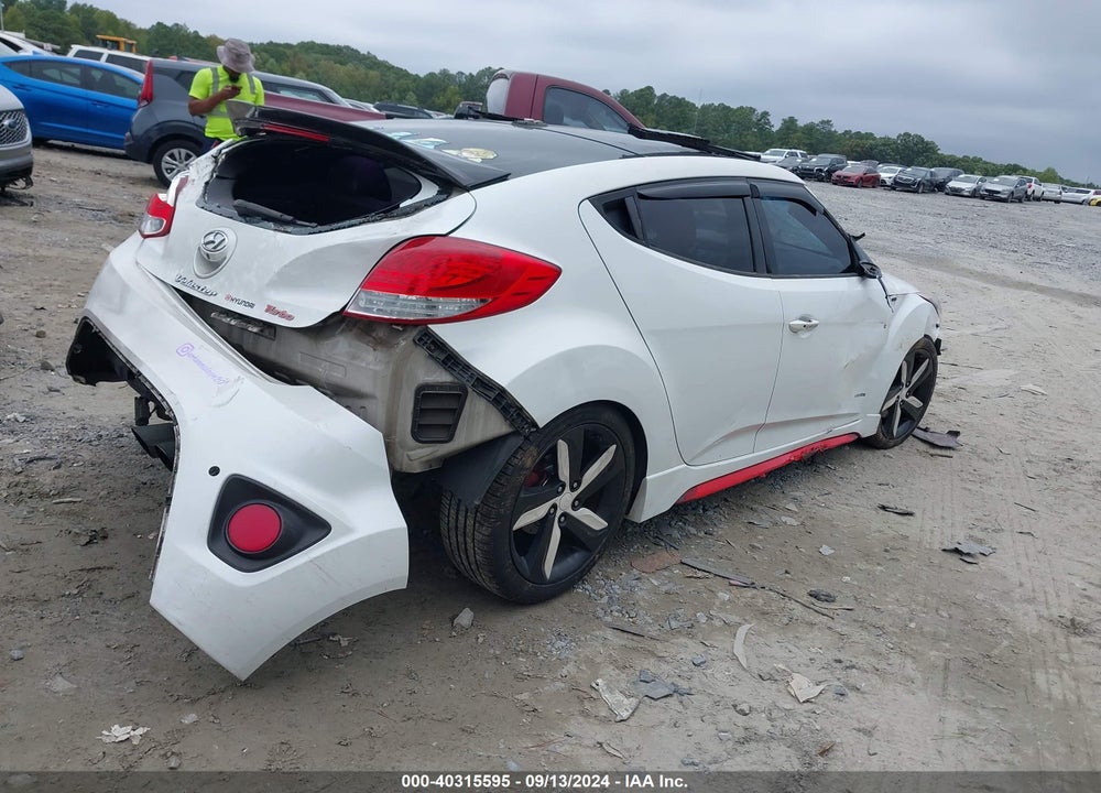 2013 HYUNDAI VELOSTER TURBO W/BLUE VIN: KMHTC6AE7DU111897