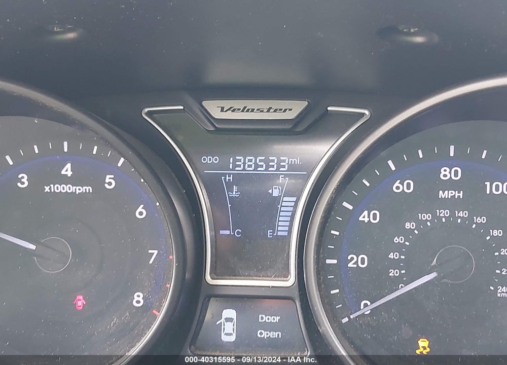 2013 HYUNDAI VELOSTER TURBO W/BLUE VIN: KMHTC6AE7DU111897