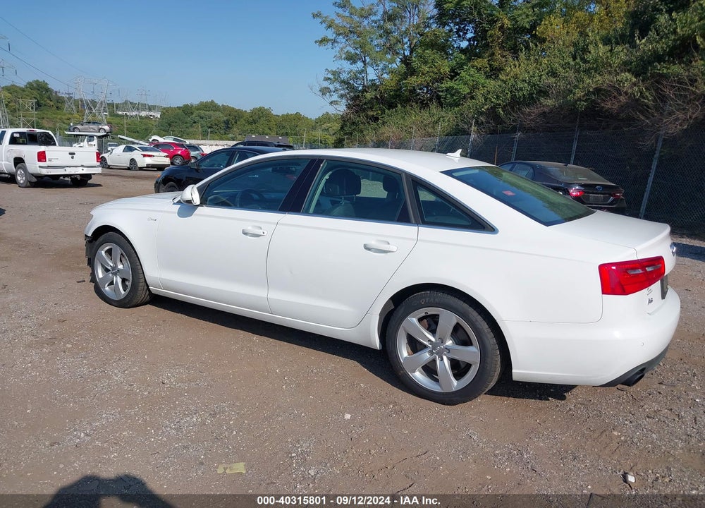 2012 AUDI A6 3.0 PREMIUM VIN: WAUGGAFC0CN035966