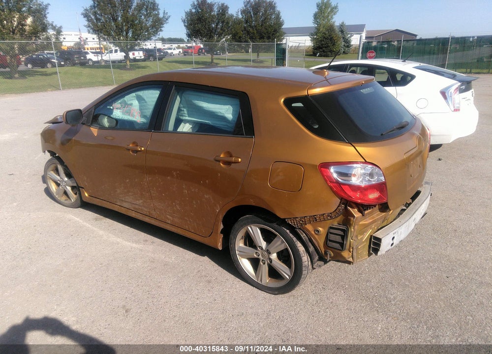 2009 TOYOTA MATRIX S VIN: 2T1KE40E39C021022