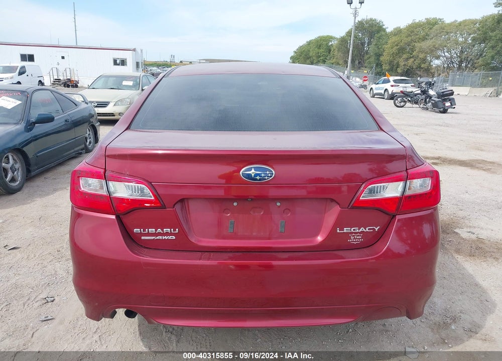 2016 SUBARU LEGACY 2.5I VIN: 4S3BNBA64G3063328