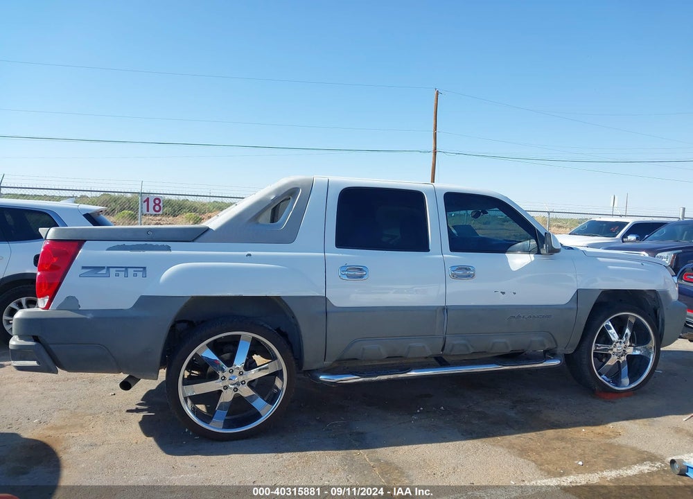 2002 CHEVROLET AVALANCHE 1500 VIN: 3GNEC13T52G292937