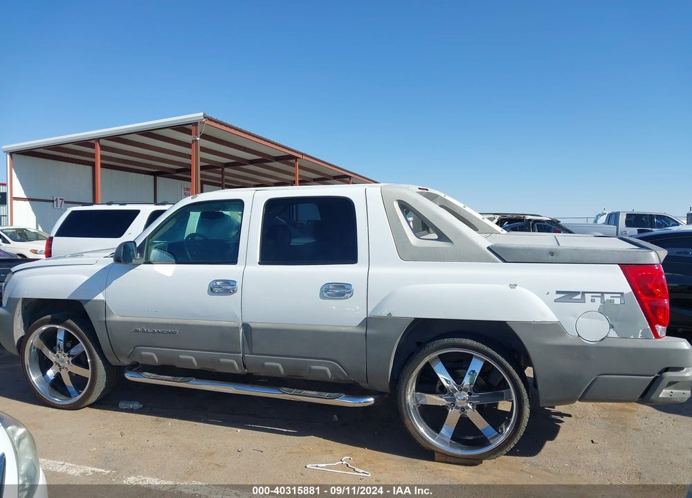 2002 CHEVROLET AVALANCHE 1500 VIN: 3GNEC13T52G292937