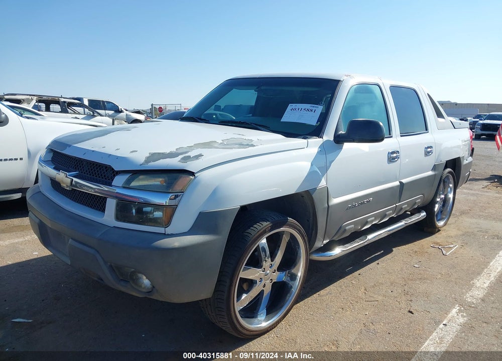 2002 CHEVROLET AVALANCHE 1500 VIN: 3GNEC13T52G292937