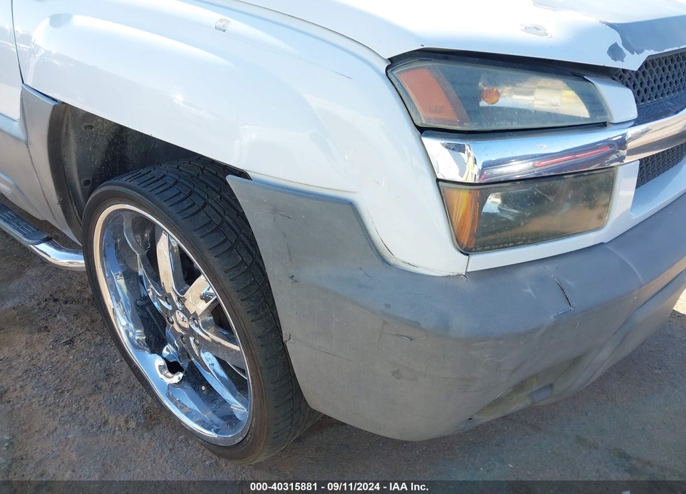 2002 CHEVROLET AVALANCHE 1500 VIN: 3GNEC13T52G292937