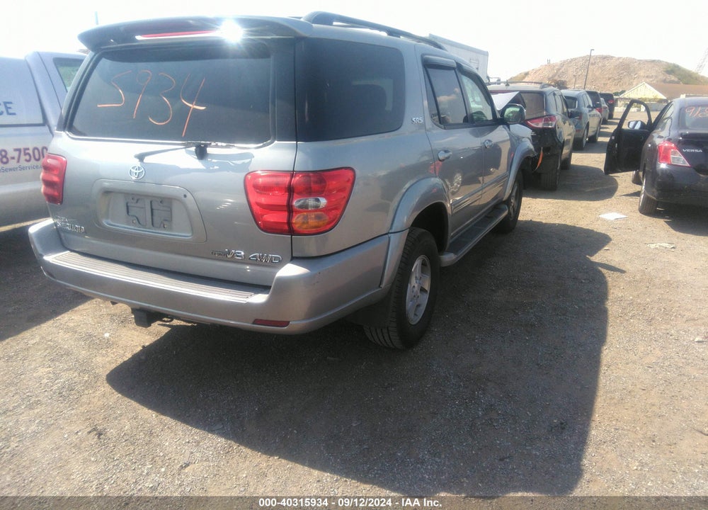 2004 TOYOTA SEQUOIA SR5 V8 VIN: 5TDBT44AX4S225247