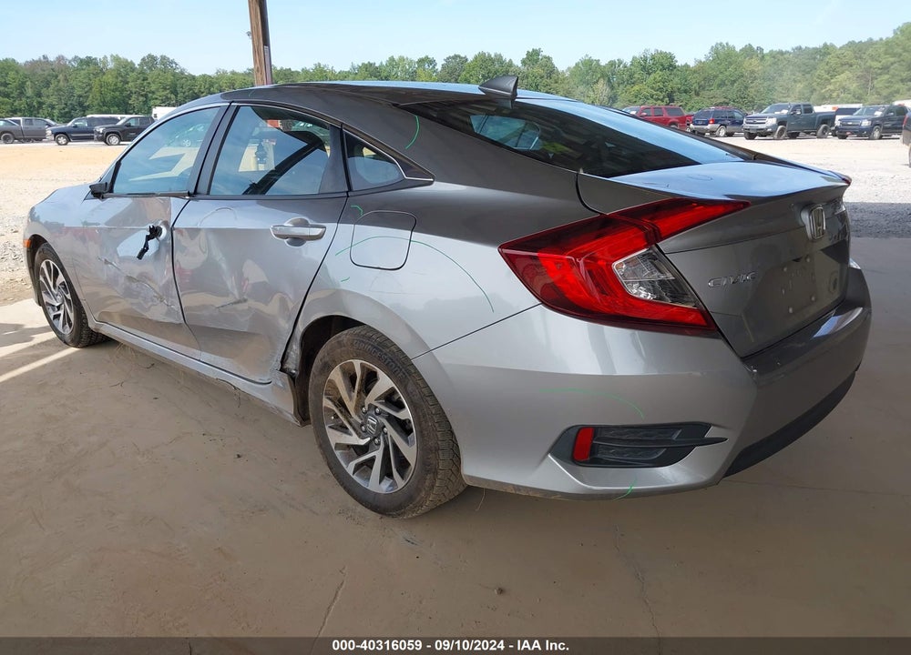 2018 HONDA CIVIC EX VIN: 19XFC2F7XJE012490