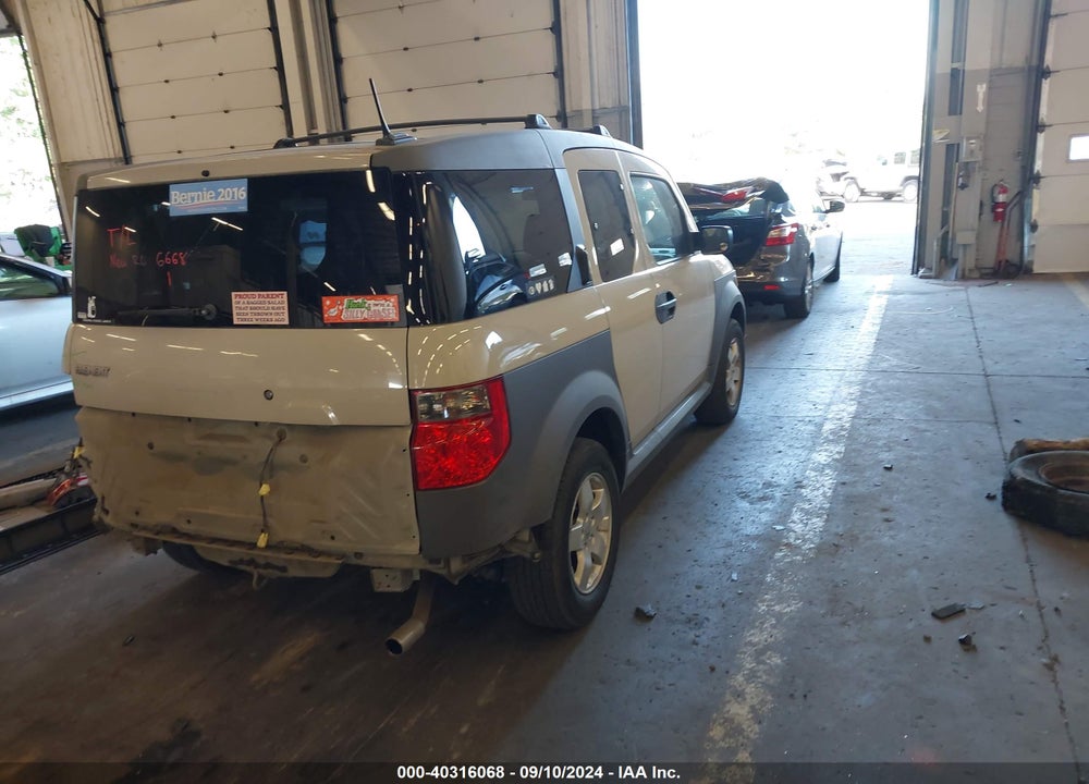 2005 HONDA ELEMENT EX VIN: 5J6YH28625L004129