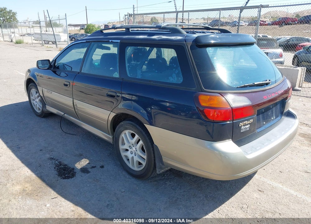 2000 SUBARU OUTBACK VIN: 4S3BH6758Y6616933