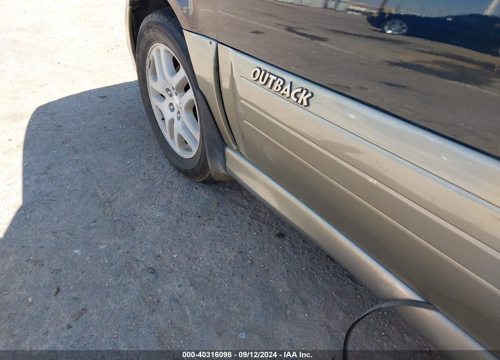 2000 SUBARU OUTBACK VIN: 4S3BH6758Y6616933
