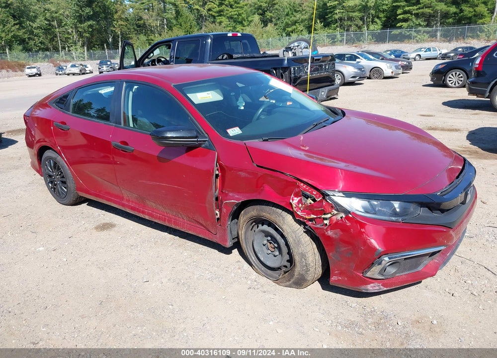 2021 HONDA CIVIC LX VIN: 2HGFC2F62MH538680