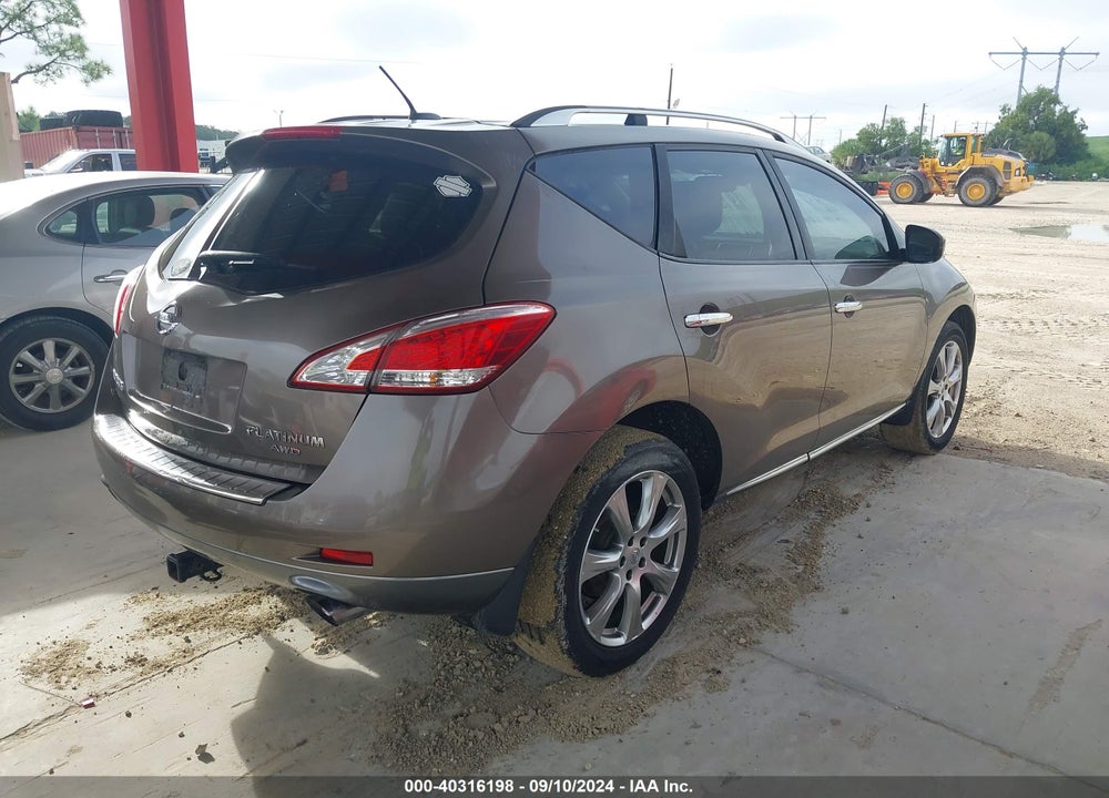 2013 NISSAN MURANO LE VIN: JN8AZ1MW3DW320659