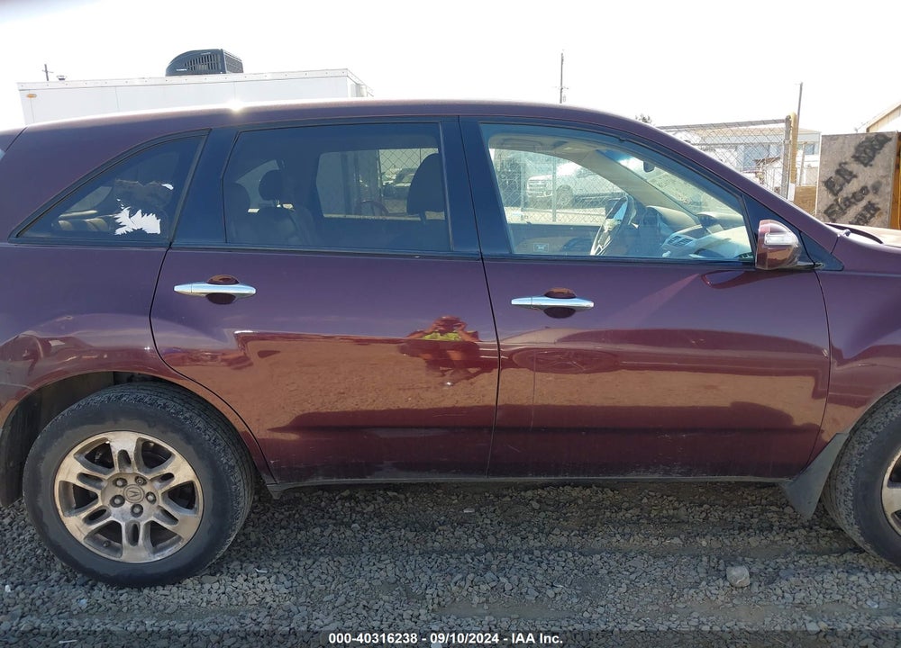 2009 ACURA MDX TECHNOLOGY PACKAGE VIN: 2HNYD28659H512772