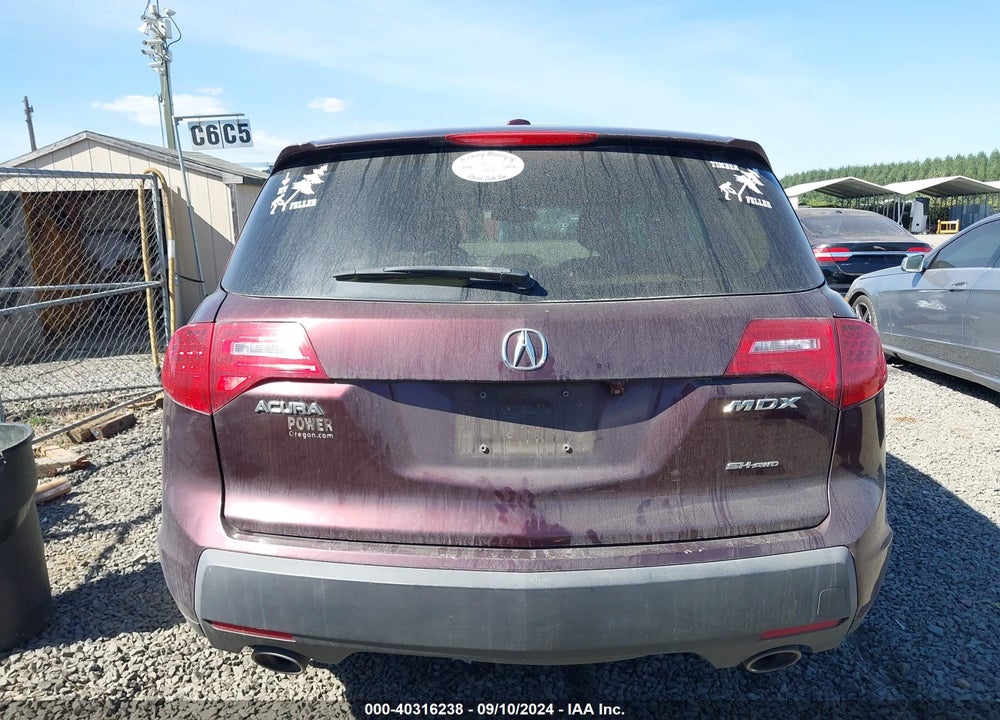 2009 ACURA MDX TECHNOLOGY PACKAGE VIN: 2HNYD28659H512772