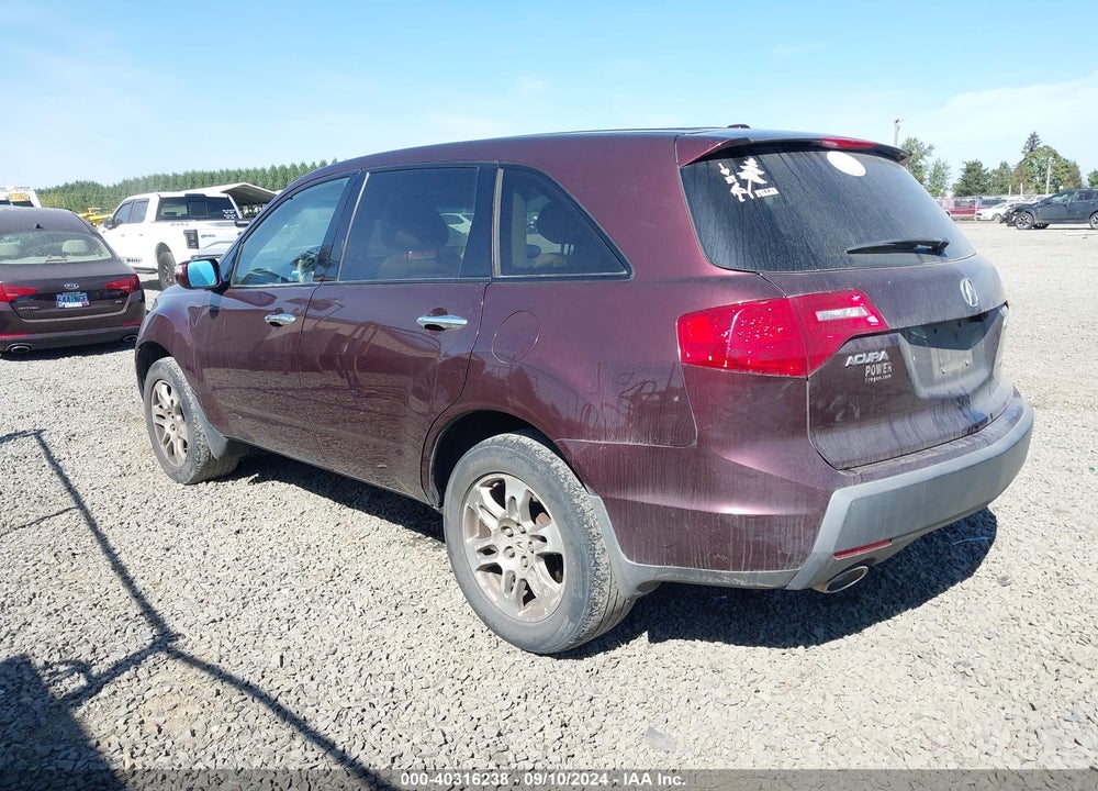 2009 ACURA MDX TECHNOLOGY PACKAGE VIN: 2HNYD28659H512772