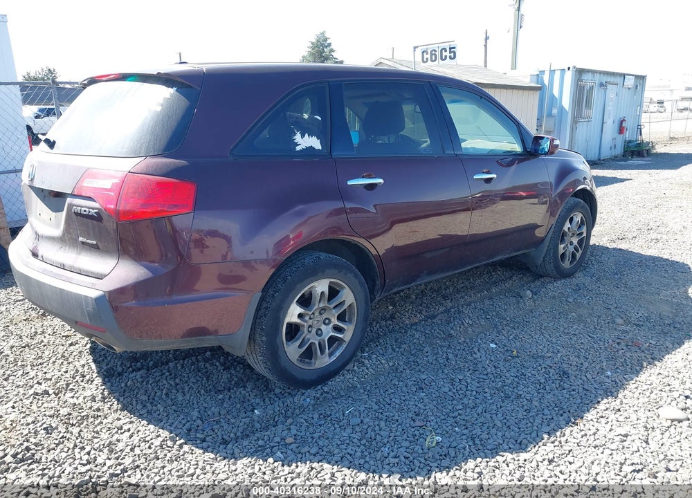 2009 ACURA MDX TECHNOLOGY PACKAGE VIN: 2HNYD28659H512772