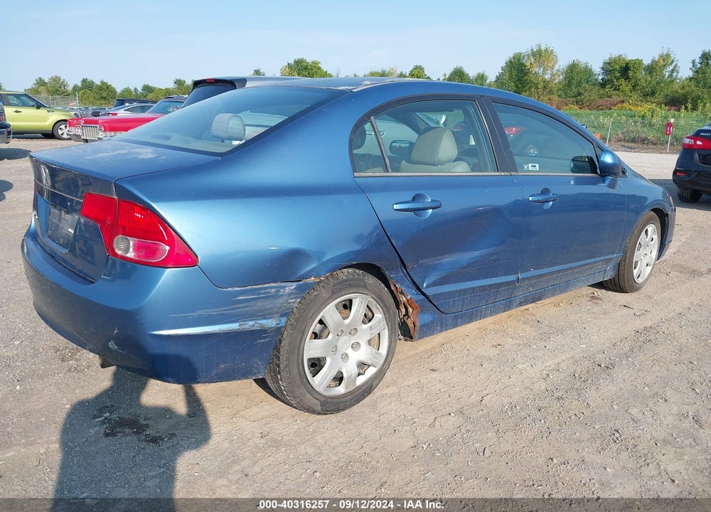2006 HONDA CIVIC LX VIN: JHMFA16506S012127