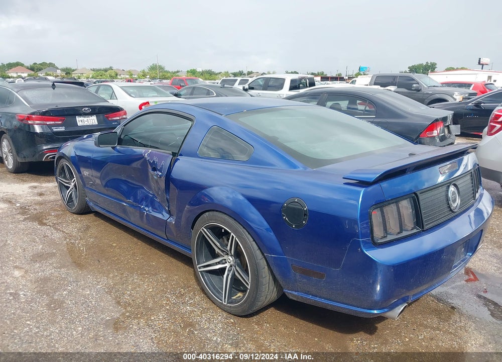 2007 FORD MUSTANG GT VIN: 1ZVFT82H275247386
