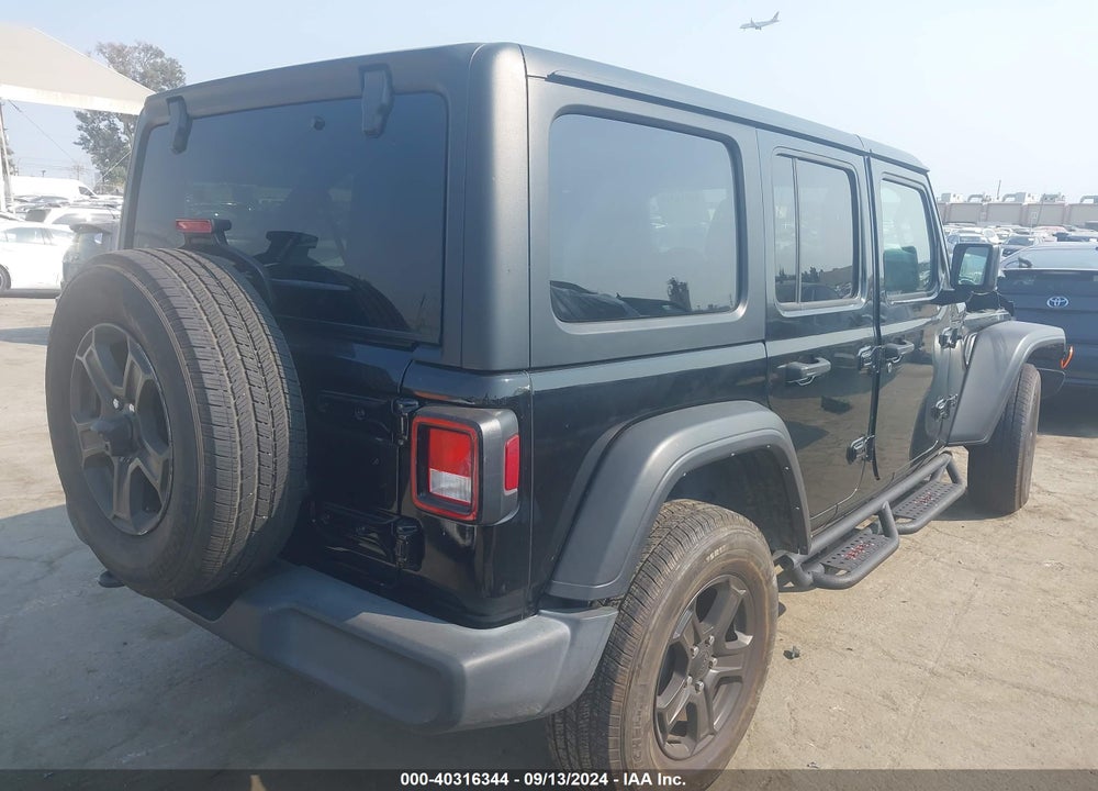 2022 JEEP WRANGLER UNLIMITED SPORT S 4X4 VIN: 1C4HJXDG9NW160124