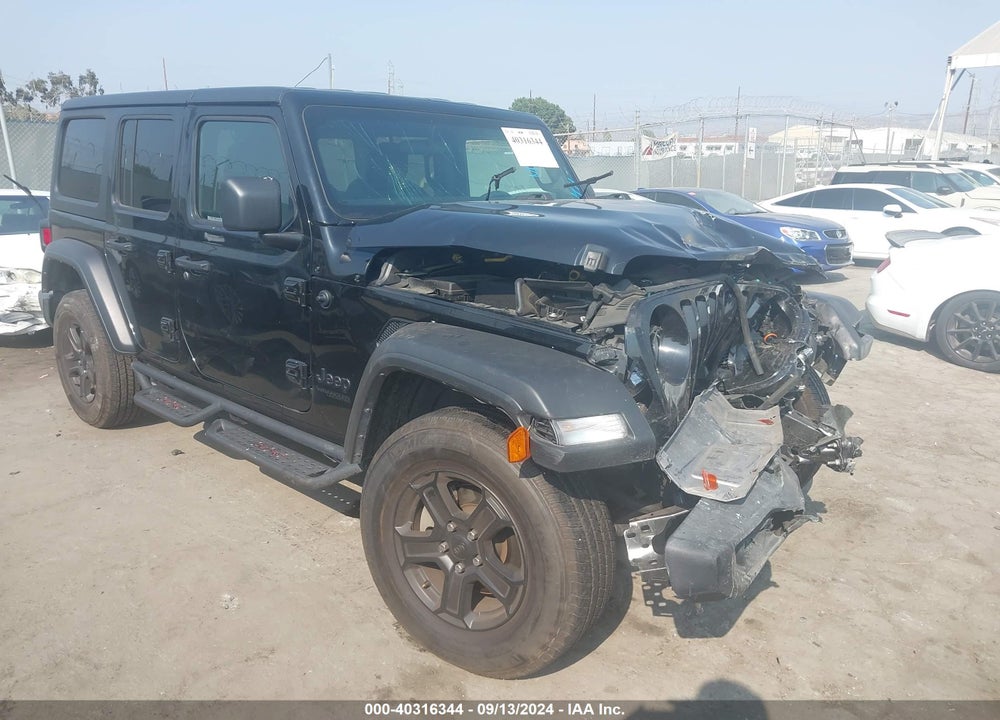 2022 JEEP WRANGLER UNLIMITED SPORT S 4X4 VIN: 1C4HJXDG9NW160124