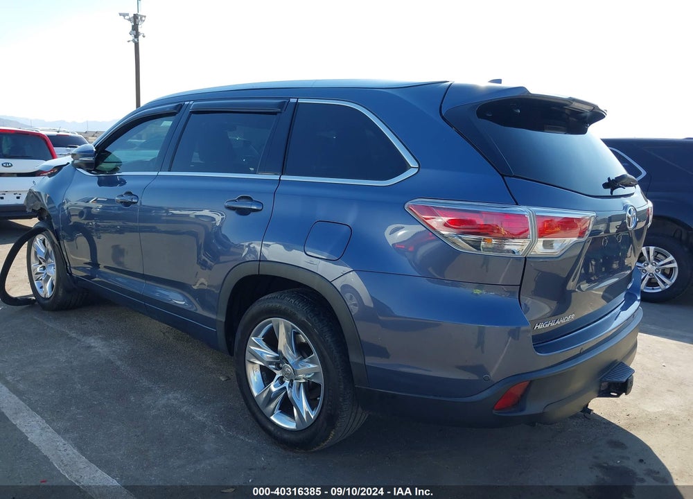 2015 TOYOTA HIGHLANDER LIMITED V6 VIN: 5TDDKRFH5FS127006