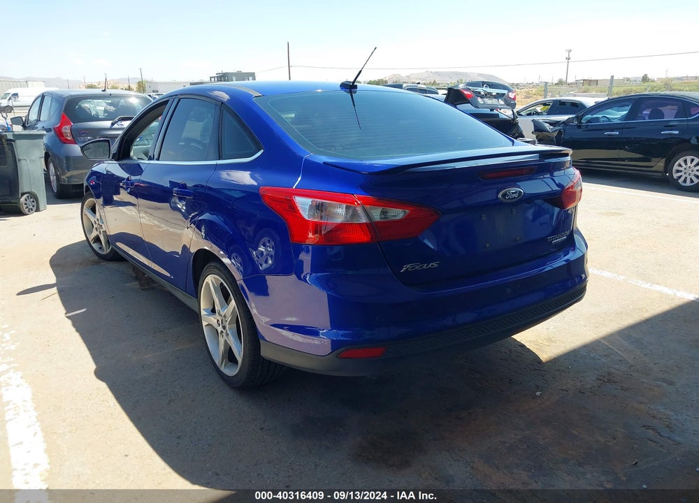2013 FORD FOCUS TITANIUM VIN: 1FADP3J20DL220649
