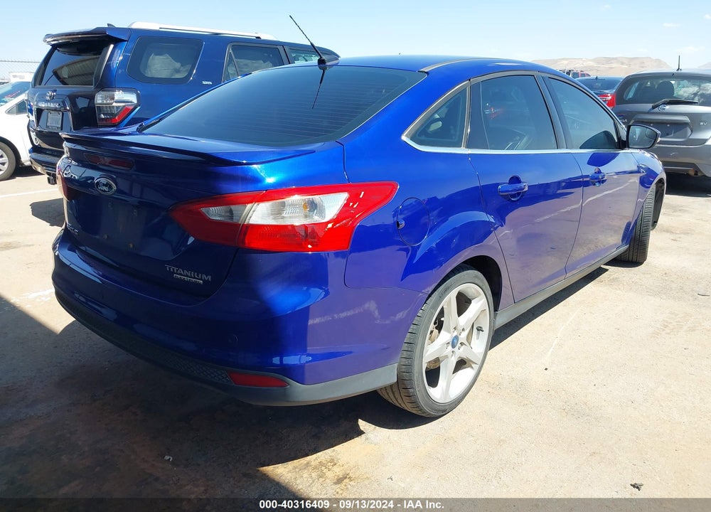 2013 FORD FOCUS TITANIUM VIN: 1FADP3J20DL220649