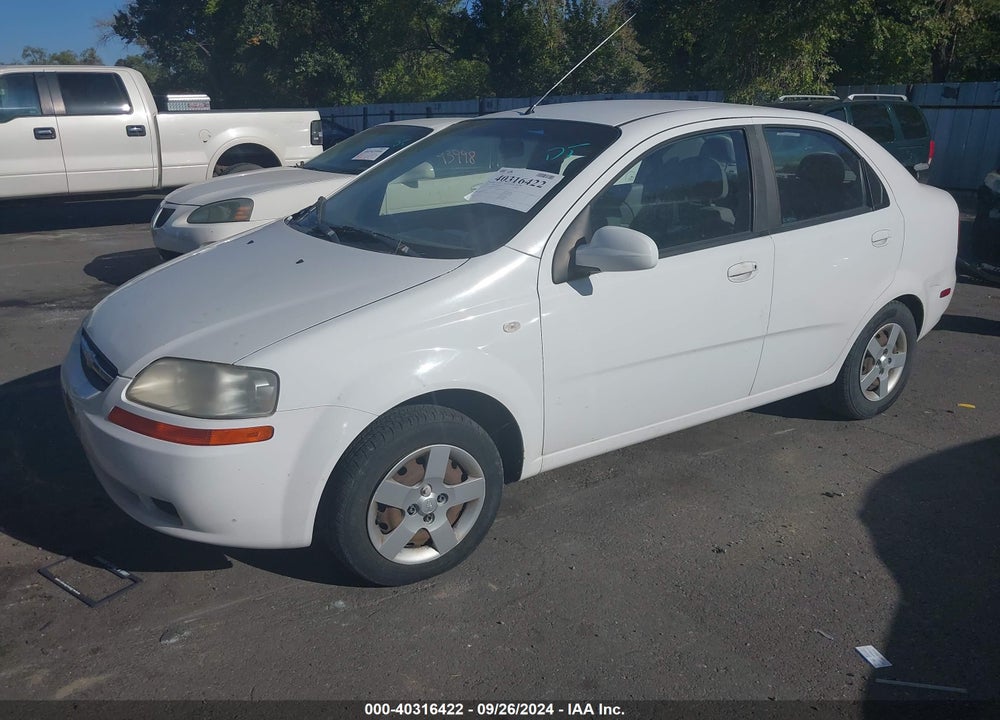 2005 CHEVROLET AVEO LS VIN: KL1TD52605B398345