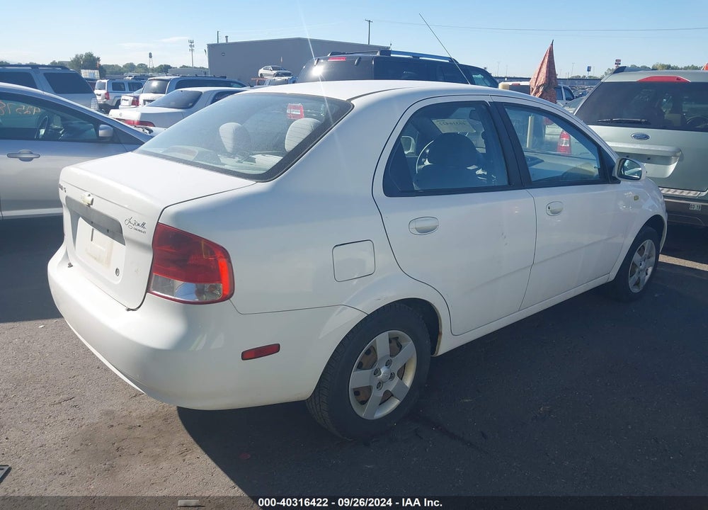 2005 CHEVROLET AVEO LS VIN: KL1TD52605B398345