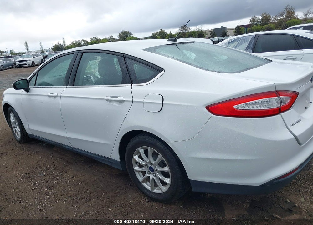 2016 FORD FUSION S VIN: 3FA6P0G75GR250164