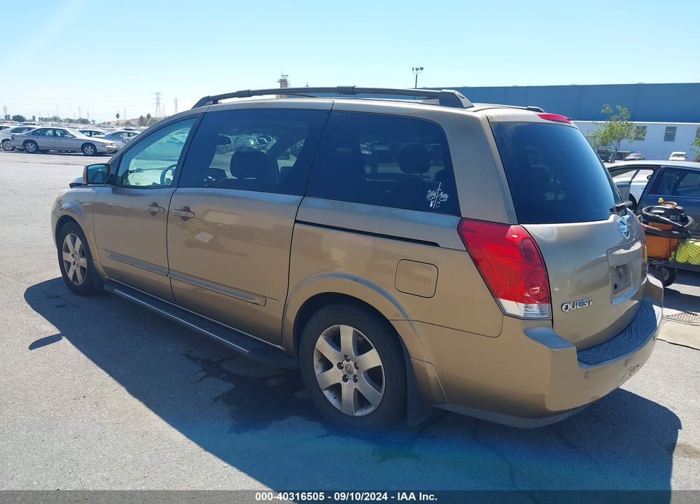 2004 NISSAN QUEST 3.5 SE VIN: 5N1BV28U64N305245