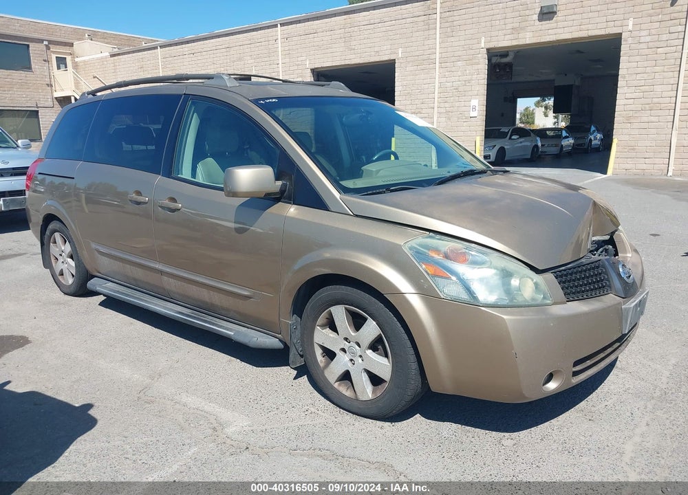2004 NISSAN QUEST 3.5 SE VIN: 5N1BV28U64N305245