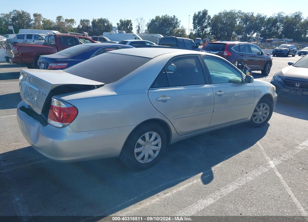 2005 TOYOTA CAMRY LE VIN: 4T1BE32K85U389394