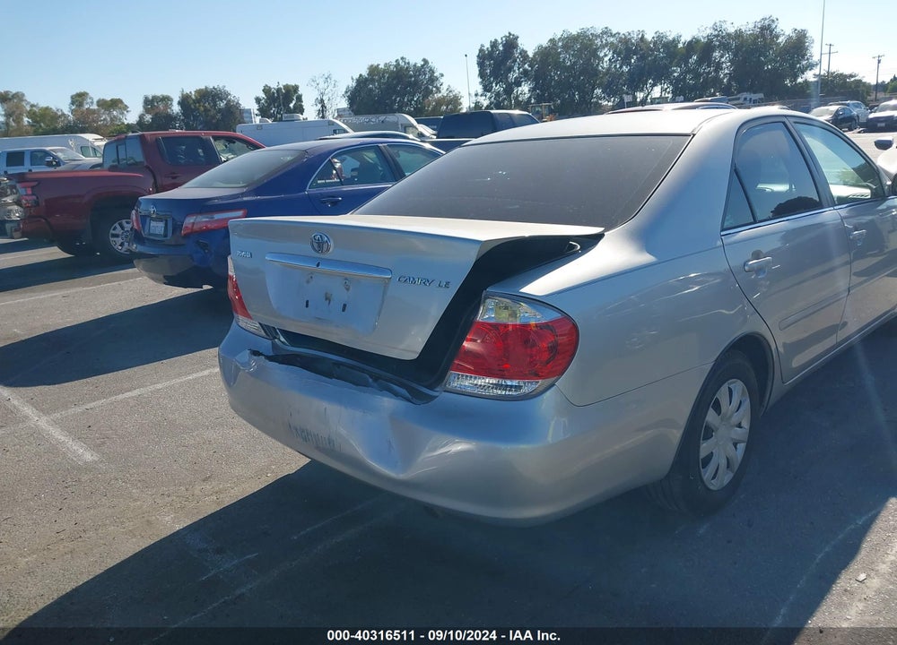 2005 TOYOTA CAMRY LE VIN: 4T1BE32K85U389394