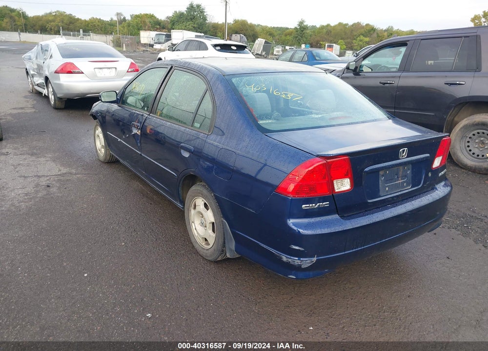 2005 HONDA CIVIC HYBRID VIN: JHMES96615S008764