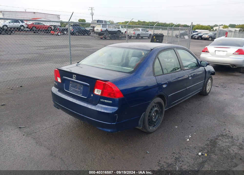 2005 HONDA CIVIC HYBRID VIN: JHMES96615S008764