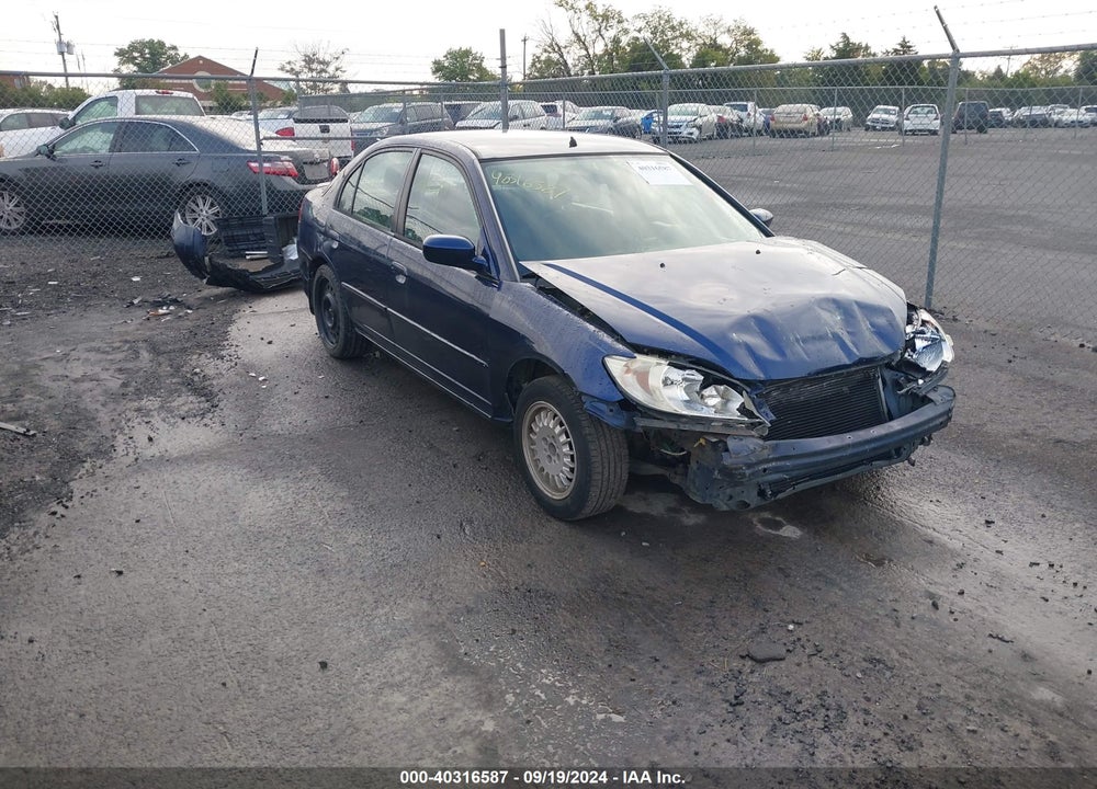 2005 HONDA CIVIC HYBRID VIN: JHMES96615S008764