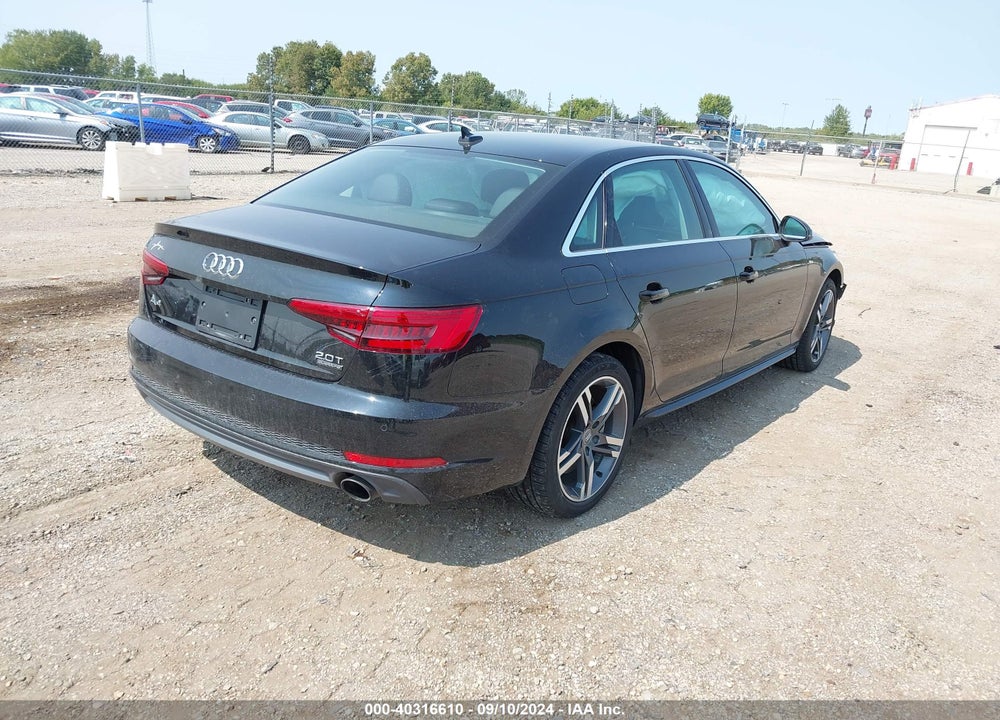 2017 AUDI A4 2.0T PREMIUM VIN: WAUENAF43HN002263