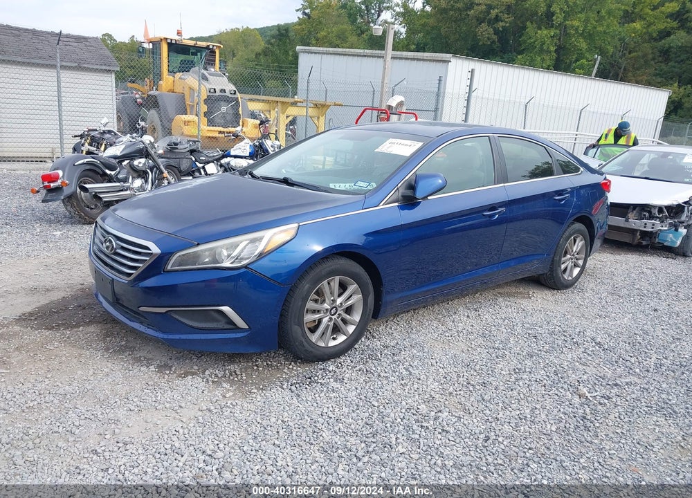 2016 HYUNDAI SONATA SE VIN: 5NPE24AF9GH435722