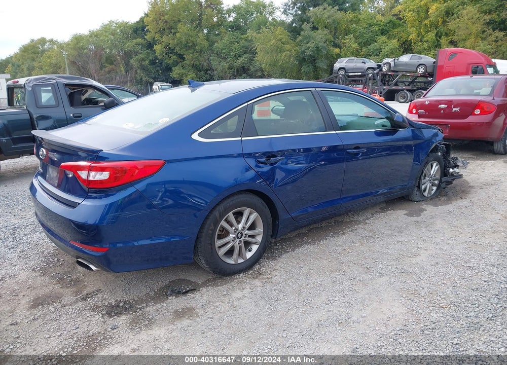 2016 HYUNDAI SONATA SE VIN: 5NPE24AF9GH435722